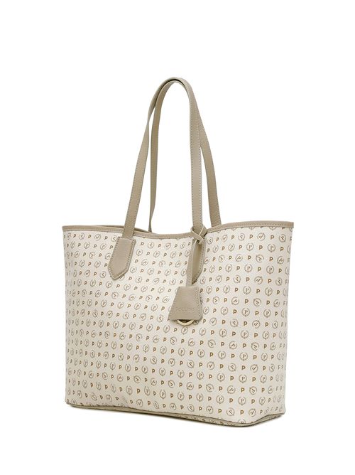 Borsa Shopping Heritage Logo Classic Avorio/ghiaccio POLLINI | TE8427PP06Q11/10A
